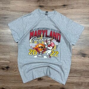 Retro style‎ grey maryland classic baseball graphic tee